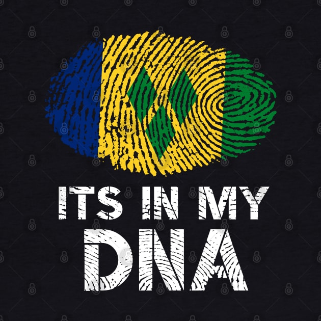 Its In My DNA Saint Vincent and the Grenadines Flag Fingerprint by BraaiNinja